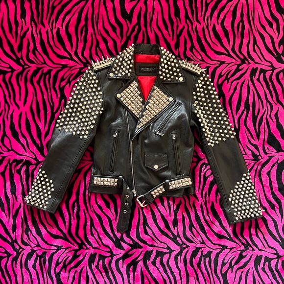 Spiked leather jacket from stud and spike lab UNISEX - Picture 4 of 9